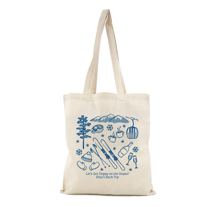 Ski Bachelorette Tote Bags