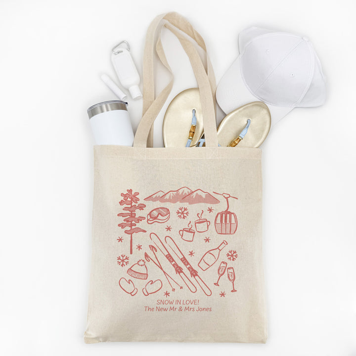 Ski Bachelorette Tote Bags