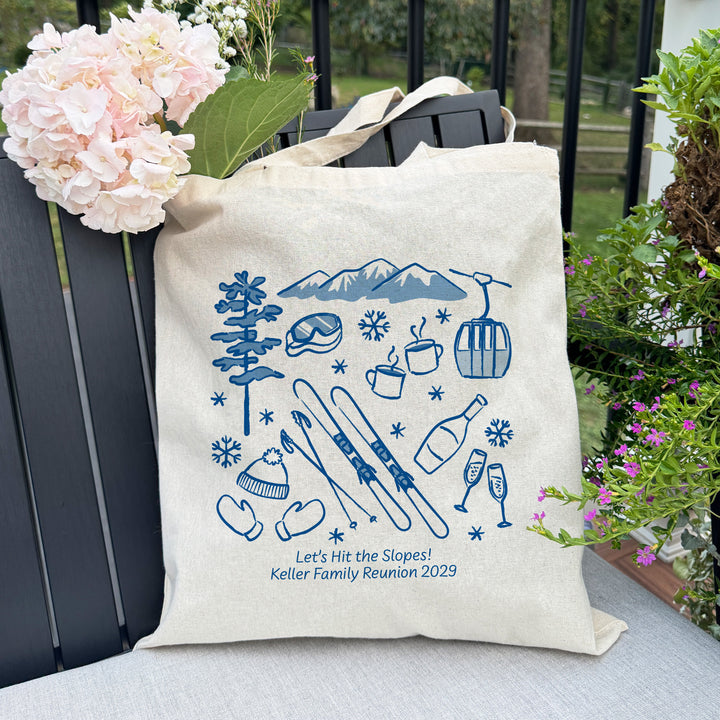 Ski Bachelorette Tote Bags
