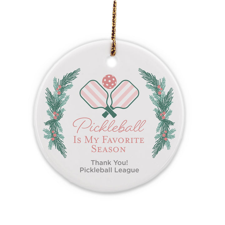 Personalized Christmas Ornament, Pickleball is my Favorite Season