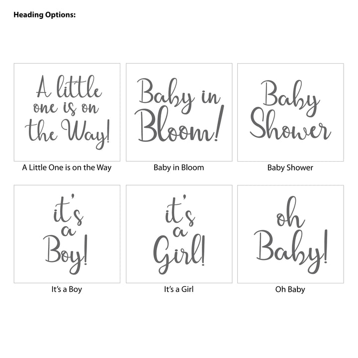 Pink Floral, Baby Shower Drawstring Bags