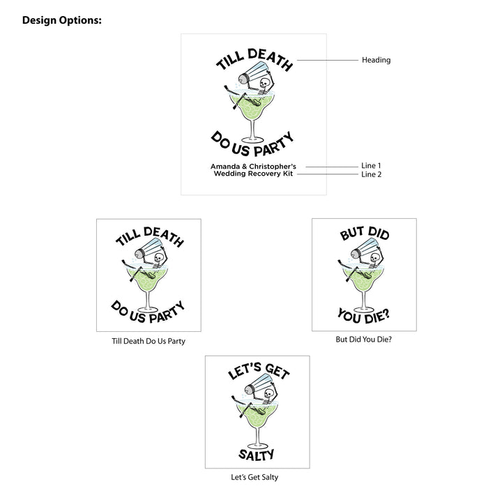 Bachelorette Goody Bags, Hangover Kit, Custom Tote Bag, Girls Trip, Birthday Favors, Wedding Favor, Till Death Do Us Party, But Did You Die, Margarita Skeleton Bags