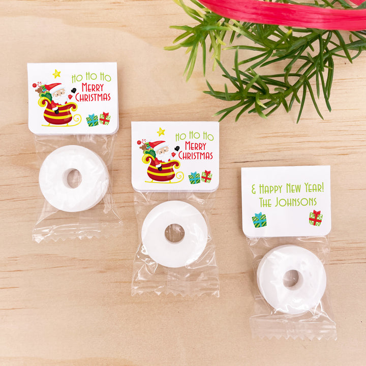 Santa Clause Christmas Mints, Personalized Life Saver Christmas Mints
