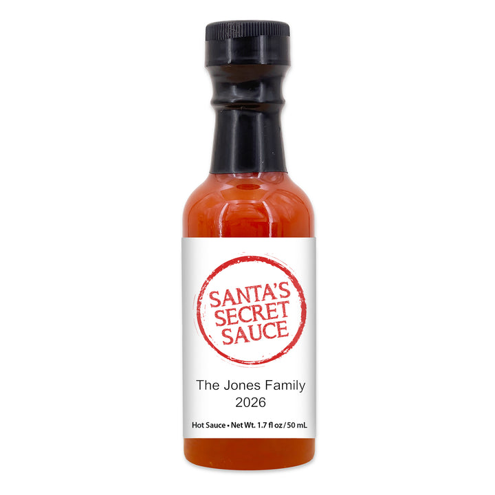 Santa's Secret Sauce, Mini Hot Sauce Favors, 1.7 oz