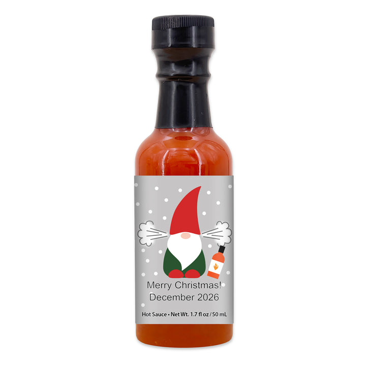 Mini Gnome Hot Sauce Favor or Gift, Stocking Stuffers, 1.7 oz