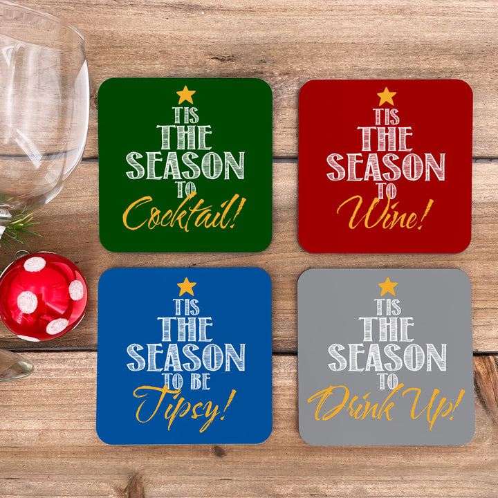 Christmas Coasters, Tis the Season.... Fun Coasters, Coaster