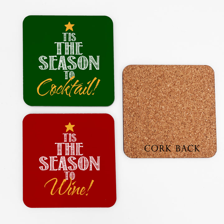 Christmas Coasters, Tis the Season.... Fun Coasters, Coaster