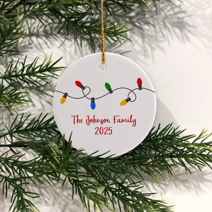 Christmas Lights Personalized Ornament