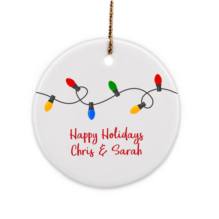 Christmas Lights Personalized Ornament