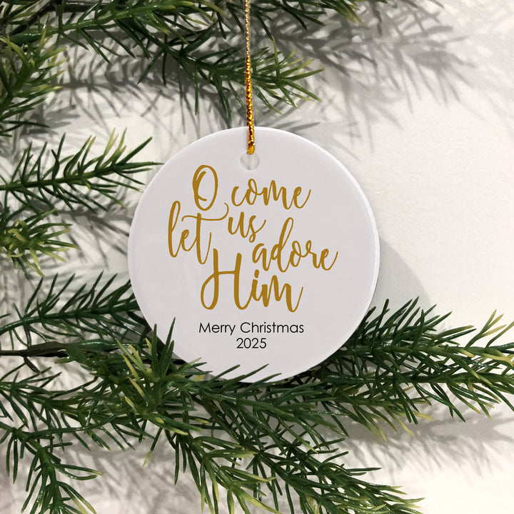 Religious Christmas Ornament, Star of Wonder, A Child is Born