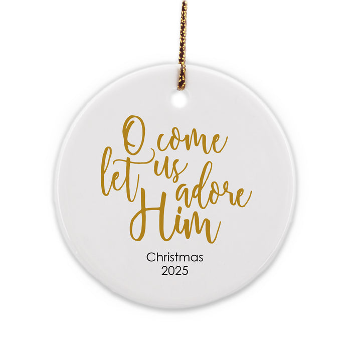Religious Christmas Ornament, Star of Wonder, A Child is Born