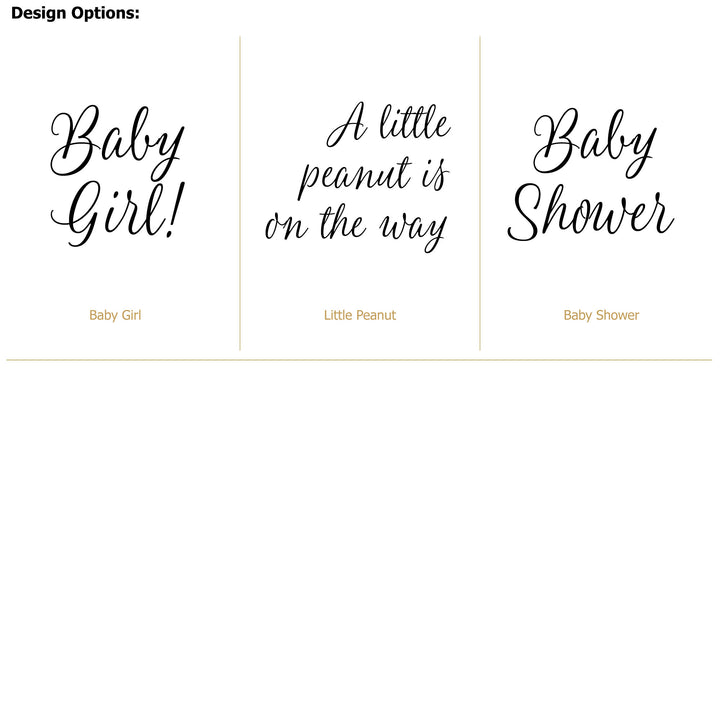 Baby Shower Favor Matches, Baby Girl Elephant (Set of 50)