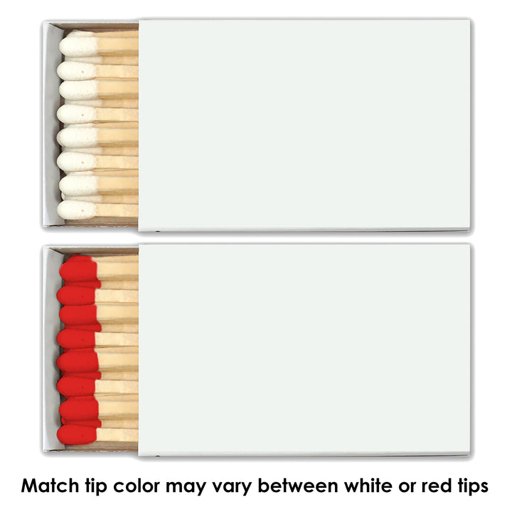 Baby Shower Favor Matches, Baby Girl Elephant (Set of 50)