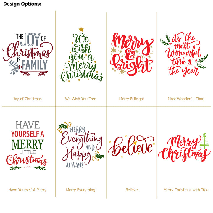 Personalized Christmas Tree Ornament, Merry Christmas, Joy to the World