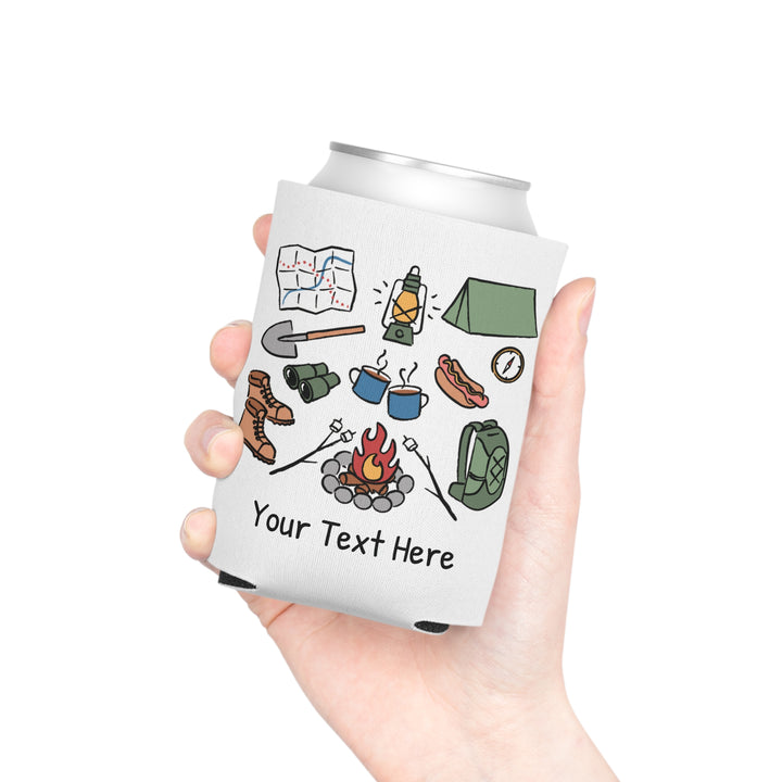 Camping Can Cooler — Personalized Bachelorette Party Can Cooler
