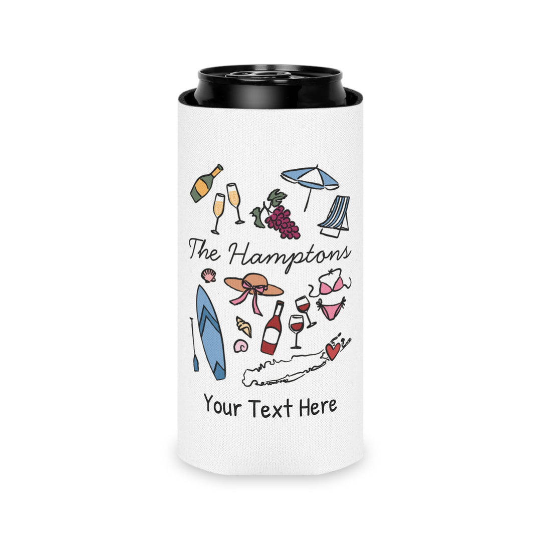 Hamptons Can Cooler — Personalized Bachelorette Party Can Cooler