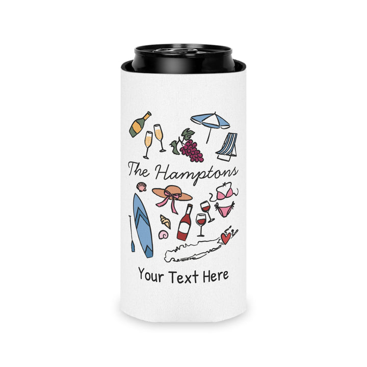 Hamptons Can Cooler — Personalized Bachelorette Party Can Cooler