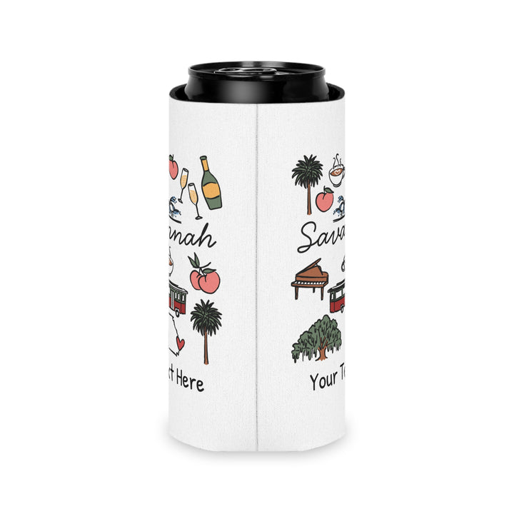 Savannah Can Cooler — Personalized Bachelorette Party Can Cooler