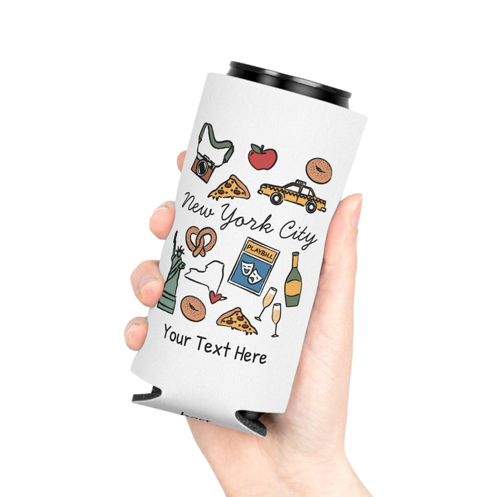 New York City Can Cooler — Personalized Bachelorette Party Can Cooler