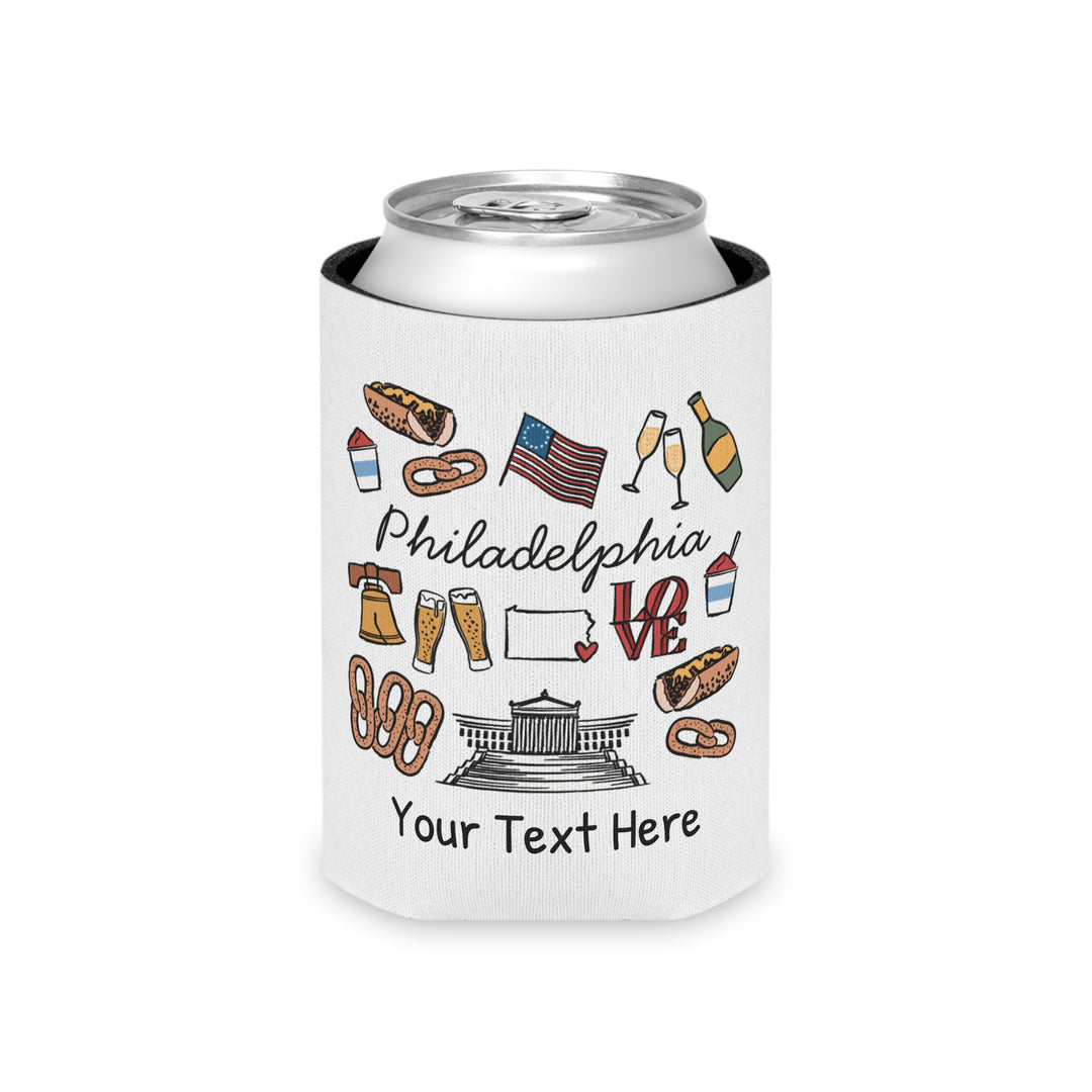Philadelphia Can Cooler — Personalized Bachelorette Party Can Cooler