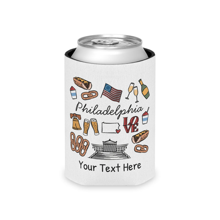 Philadelphia Can Cooler — Personalized Bachelorette Party Can Cooler