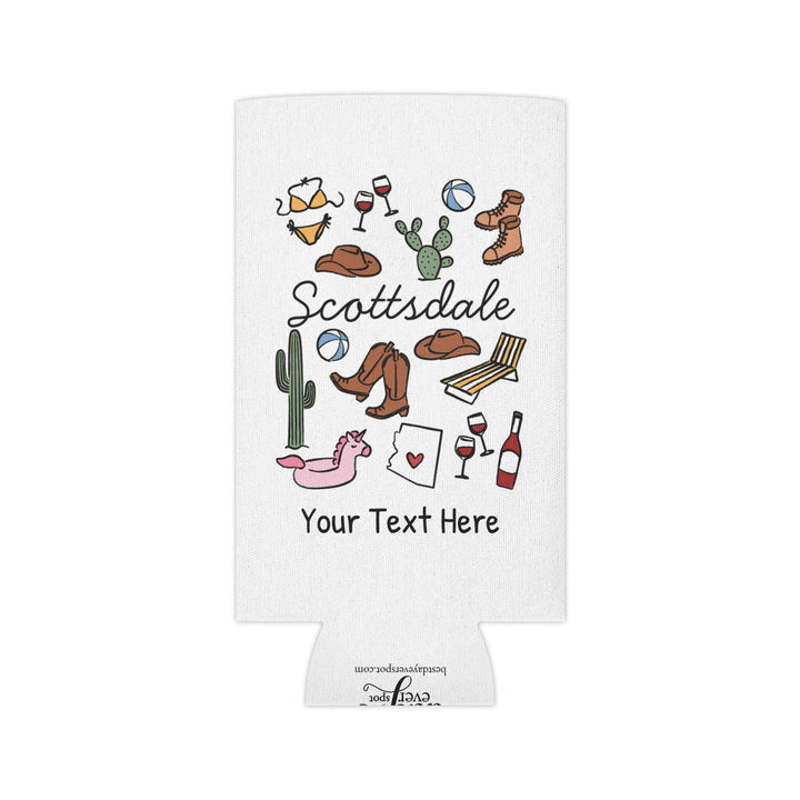 Scottsdale Can Cooler — Personalized Bachelorette Party Can Cooler