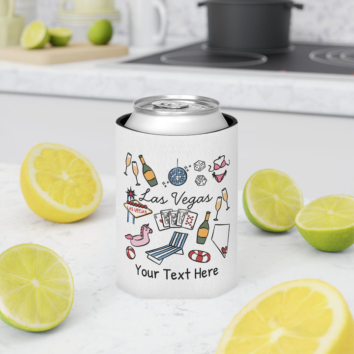 Las Vegas Can Cooler — Personalized Bachelorette Party Can Cooler