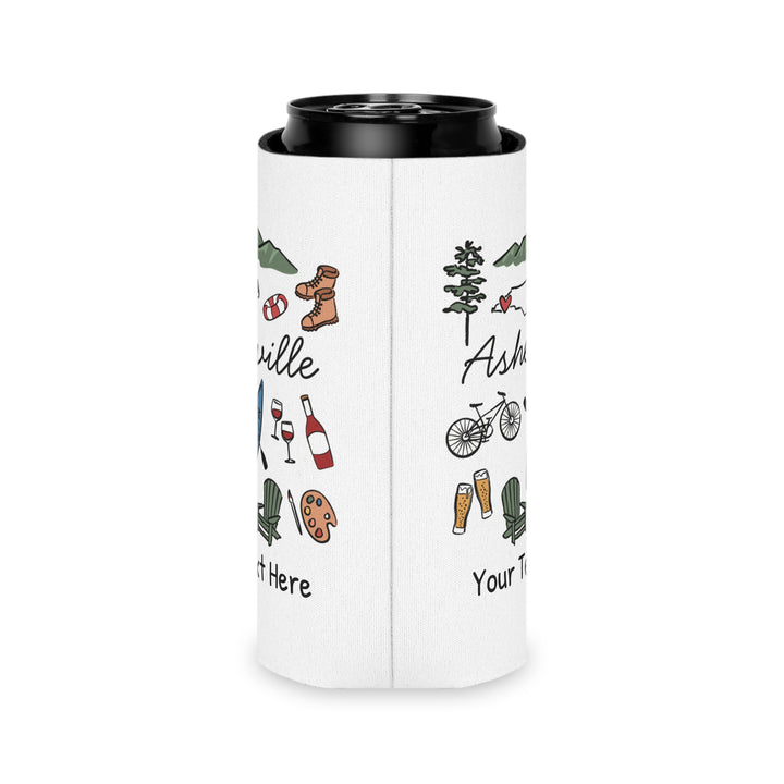 Asheville Can Cooler — Personalized Bachelorette Party Can Cooler