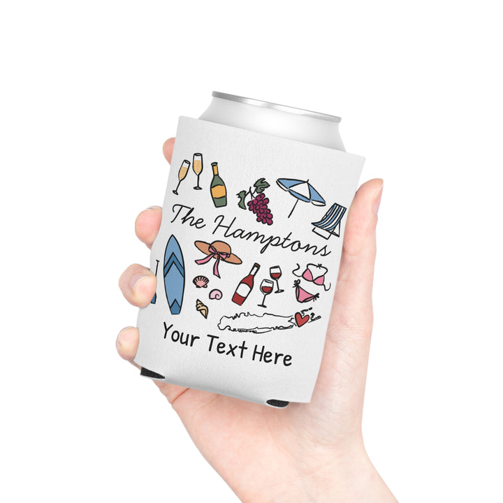 Hamptons Can Cooler — Personalized Bachelorette Party Can Cooler