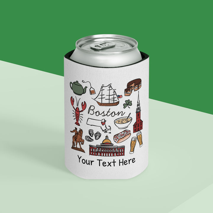 Boston Can Cooler — Personalized Bachelorette Party Can Cooler