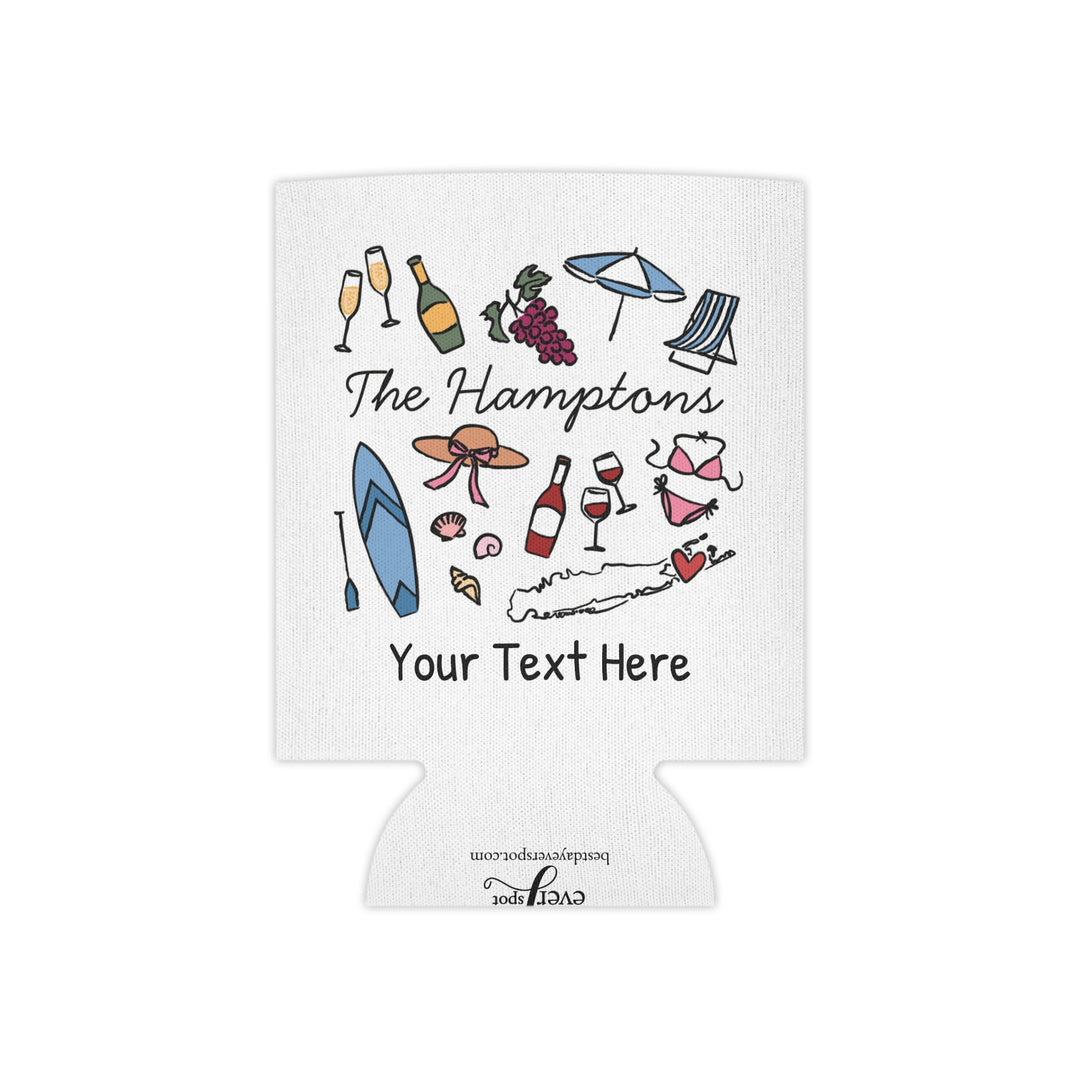 Hamptons Can Cooler — Personalized Bachelorette Party Can Cooler