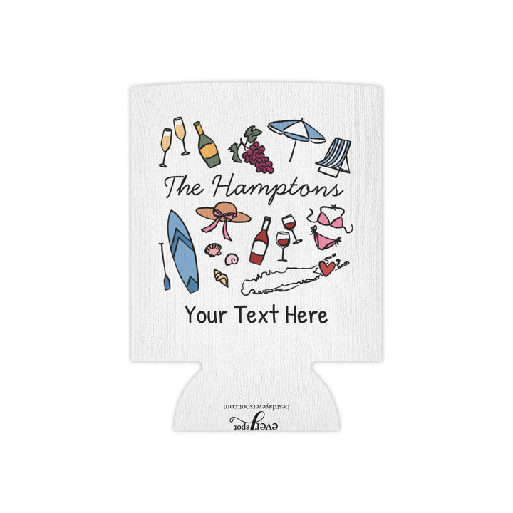Hamptons Can Cooler — Personalized Bachelorette Party Can Cooler