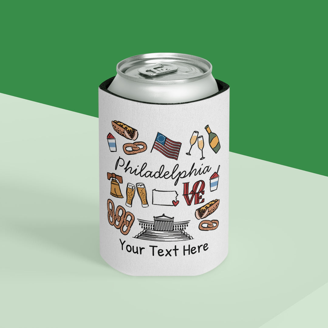 Philadelphia Can Cooler — Personalized Bachelorette Party Can Cooler