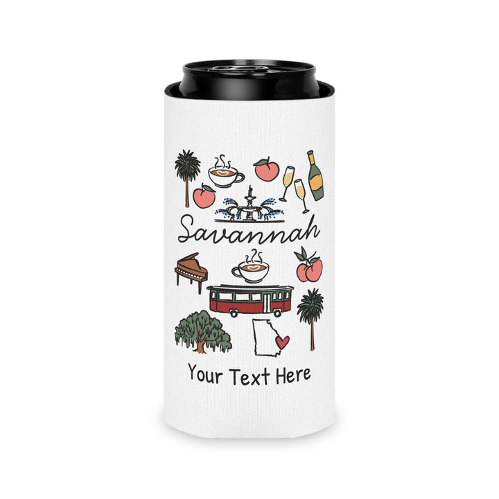 Savannah Can Cooler — Personalized Bachelorette Party Can Cooler