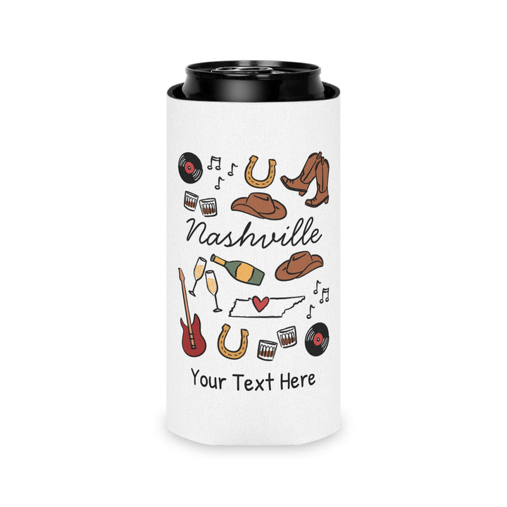 Nashville Can Cooler — Personalized Bachelorette Party Can Cooler