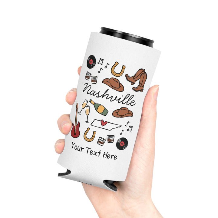 Nashville Can Cooler — Personalized Bachelorette Party Can Cooler
