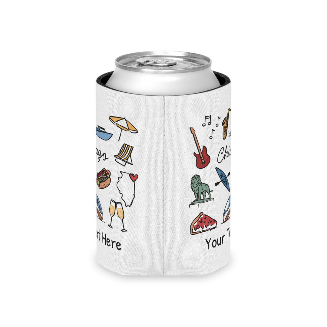 Chicago Can Cooler — Personalized Bachelorette Party Can Cooler