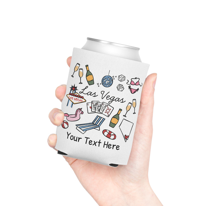 Las Vegas Can Cooler — Personalized Bachelorette Party Can Cooler