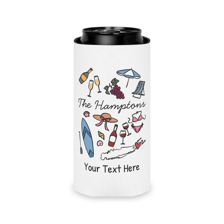 Hamptons Can Cooler — Personalized Bachelorette Party Can Cooler