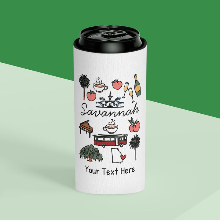 Savannah Can Cooler — Personalized Bachelorette Party Can Cooler