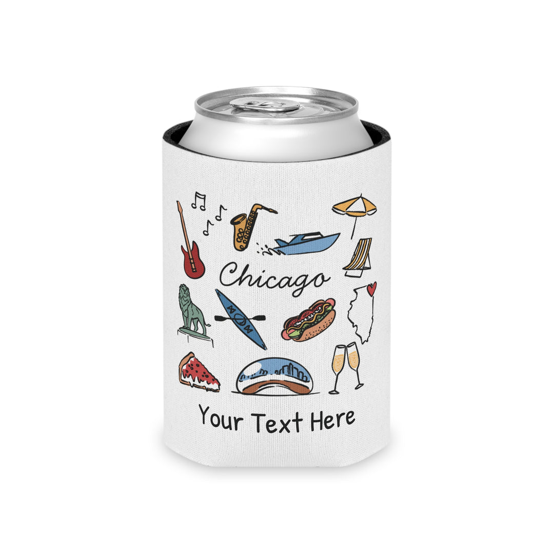 Chicago Can Cooler — Personalized Bachelorette Party Can Cooler