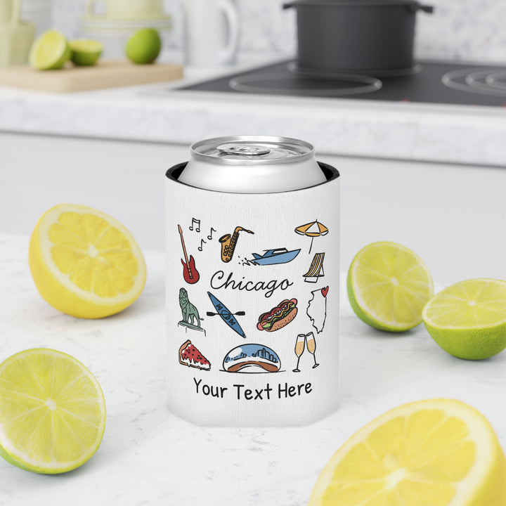 Chicago Can Cooler — Personalized Bachelorette Party Can Cooler