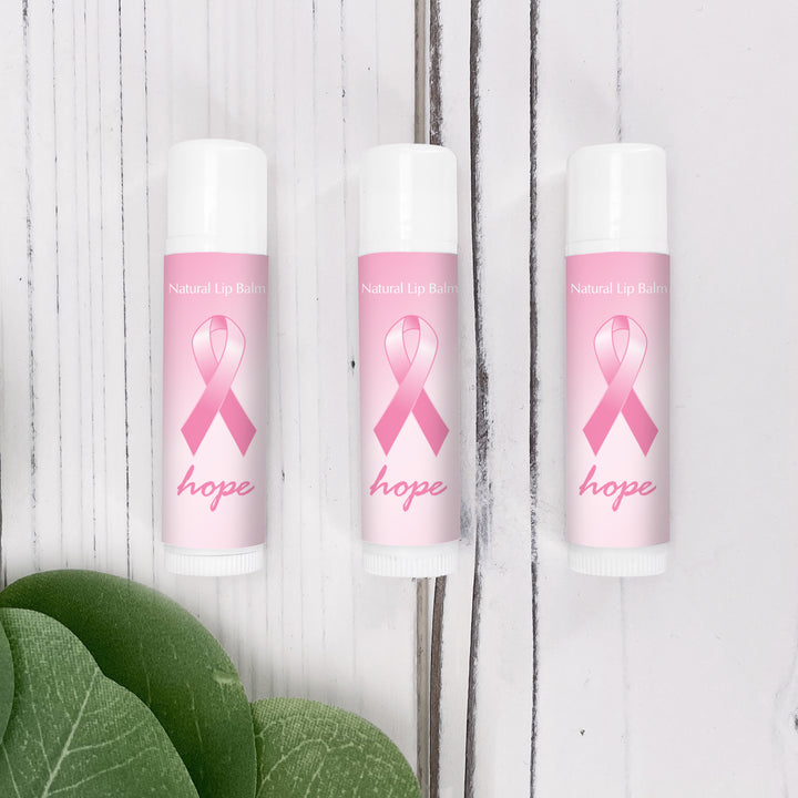 Breast Cancer Awareness, Charity Lip Balm Favors, Pink Ribbon Lip Balm, Charity Pink, Breast Cancer Survivor