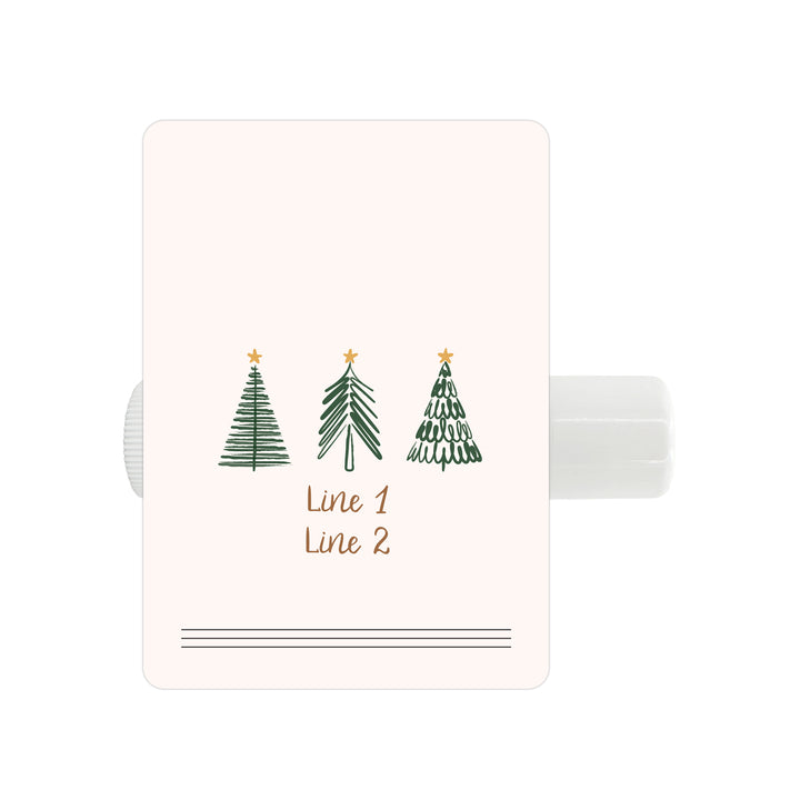 Christmas Stocking Stuffers, Personalized Lip Balm Gift, Lip Balm Party Favor, Christmas Tree Doodles