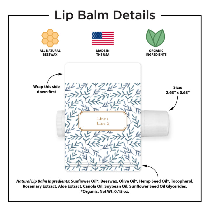 Christmas Stocking Stuffers, Personalized Lip Balm Gift, Lip Balm Party Favor, Winter Patterns