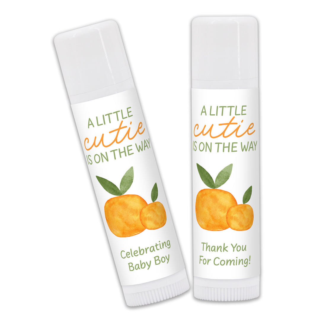 A Little Cutie is on the Way, Baby Shower Lip Balm