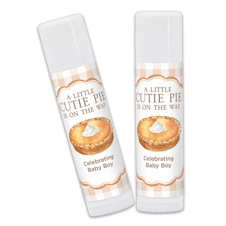 A Little Cutie Pie is on the Way, Baby Shower Lip Balm
