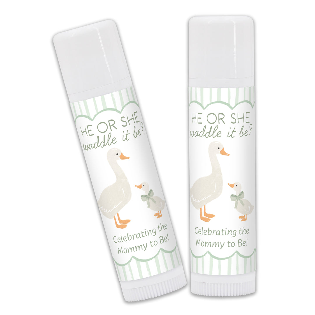 A Silly Goose is Almost Loose, Baby Shower Lip Balm