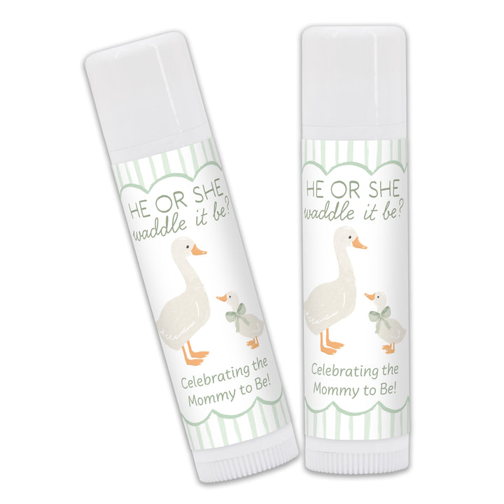 A Silly Goose is Almost Loose, Baby Shower Lip Balm