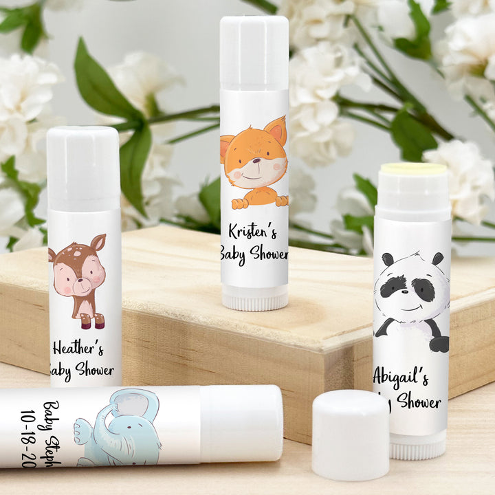 Baby Shower Favor Lip Balm, Birthday Party Lip Balm, Baby Animal Theme Lip Balm, Giraffe Themed Shower, It’s a Boy, It’s A Girl